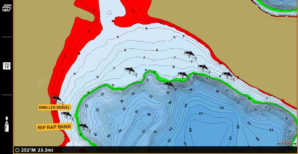 spring largemouth bass transition map