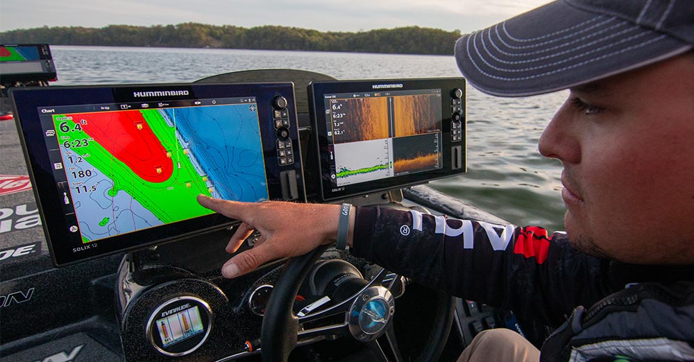 justin atkins pointing out the details of lakemaster mapping