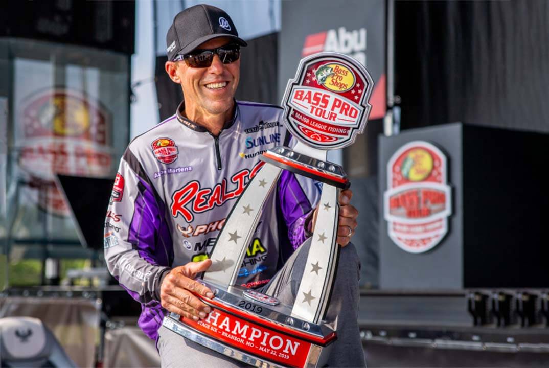 aaron martens wins mlf bass pro tour at table rock lake