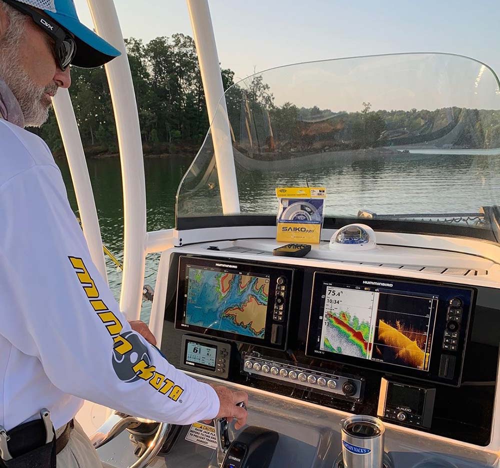 capt mack farr and his humminbird solix fish finders