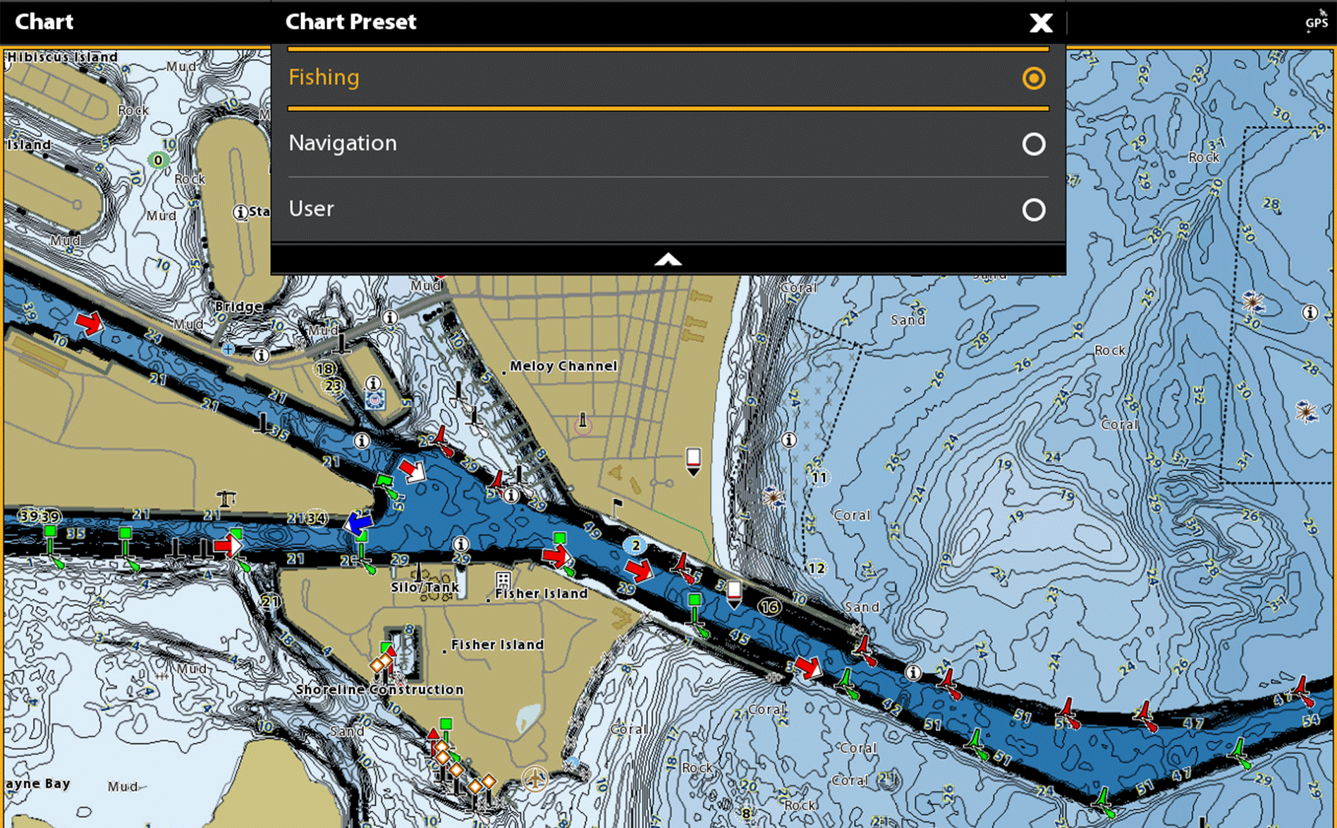 Coastmaster - Coastal Charts with easy-to-read contours to highlighted depth ranges