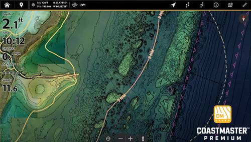 Lakemaster Premium - Auxiliary contours