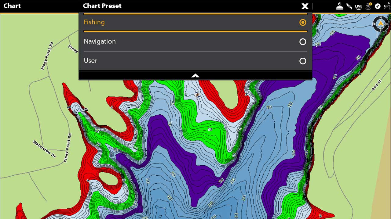lakemaster vx chart presets