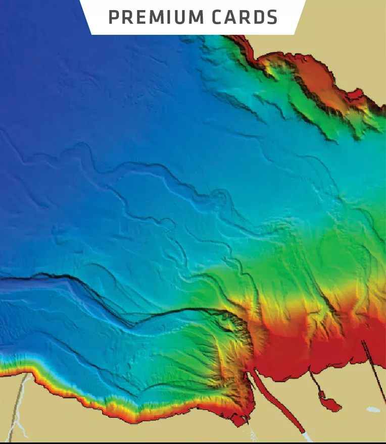 Lakemaster Premium Feature - 2D Shaded Relief