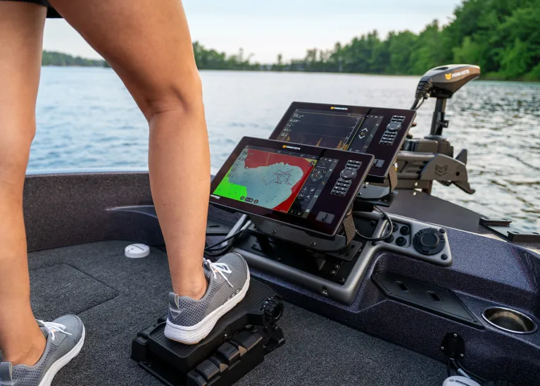 Humminbird Imaging On Bow of Bass Boat